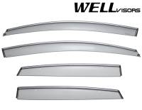 WellVisors Side Window Deflectors Buick Verano 12-17 With Chrome Trim