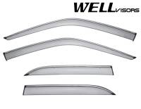 WellVisors Side Window Deflectors Lexus LS400 90-94 With Chrome Trim