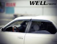 WellVisors - WellVisors Side Window Deflectors Lexus LS400 90-94 With Chrome Trim - Image 5