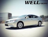 WellVisors - WellVisors Side Window Deflectors Lexus ES350 13-18 With Chrome Trim - Image 3