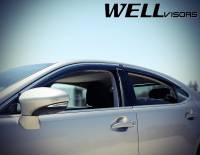 WellVisors - WellVisors Side Window Deflectors Lexus ES350 13-18 With Chrome Trim - Image 5