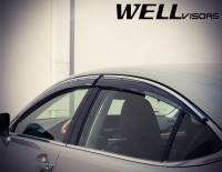 WellVisors - WellVisors Side Window Deflectors Lexus ES350 13-18 With Chrome Trim - Image 7