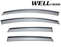 WellVisors Side Window Deflectors Ford Fiesta Hatchback 11-19 With Black Trim