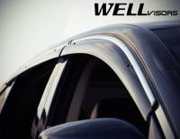 WellVisors - WellVisors Side Window Deflectors Infiniti G25 G37 Q40 Sedan 07-15 With Chrome Trim - Image 5