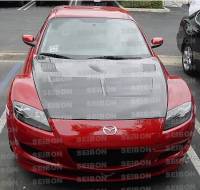 Seibon Carbon - Seibon TSII-style carbon fiber hood for 2004-2008 Mazda RX8 - Image 3