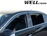 WellVisors - WellVisors Side Window Deflectors Infiniti Q50 Sedan 14-21 With Chrome Trim - Image 5