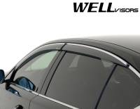 WellVisors - WellVisors Side Window Deflectors Infiniti Q50 Sedan 14-21 With Chrome Trim - Image 7