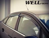 WellVisors - WellVisors Side Window Deflectors Ford Fiesta Sedan 11-19 With Black Trim - Image 7