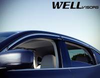 WellVisors - WellVisors Side Window Deflectors Infiniti M35h M37 M56 Q70 11-19 With Chrome Trim - Image 5