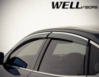 WellVisors - WellVisors Side Window Deflectors Infiniti M35h M37 M56 Q70 11-19 With Chrome Trim - Image 7