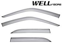 WellVisors Side Window Deflectors Lexus LS400 95-00 With Chrome Trim