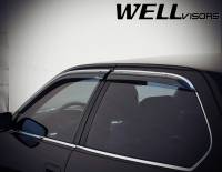 WellVisors - WellVisors Side Window Deflectors Lexus LS400 95-00 With Chrome Trim - Image 7