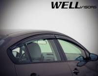 WellVisors - WellVisors Side Window Deflectors KIA Forte 14-18 Sedan with Black Trim - Image 7