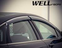 WellVisors - WellVisors Side Window Deflectors Ford Fusion Sedan 13-20 with Chrome Trim - Image 7