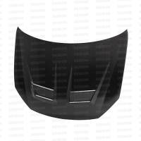 Seibon DV-style carbon fiber hood for 2010-2011 VW Golf / GTI (Shaved)