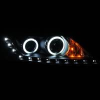 ANZO Headlights, Tail Lights and More  - ANZO 2011-2013 Kia Sorento Projector Headlights w/ Halo Black (CCFL) - Image 2