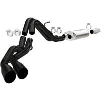 MagnaFlow Exhaust Products - MagnaFlow SYS Cat-Back 10-14 Ford Raptor 6.2L V8 2.5/3in Black Dual Same Side Exit Rear 3.5 Tips - Image 1