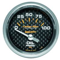 AutoMeter Carbon Fiber 52mm 100 PSI Electronic Oil Pressure Gauge