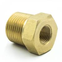 AutoMeter - AutoMeter Brass Adapter Fitting - 3/8in NPT Male - 1/8in NPT Female - Image 1