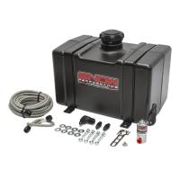 Snow Performance 2.5 Gal. Water-Methanol Tank Upgrade Braided Stainless Line (w/brackets, solenoid, hose &amp; all necessary fittings) (13Lx9.5Hx7.5w)