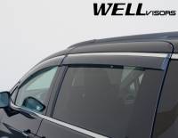 WellVisors - WellVisors Side Window Deflectors Chrysler Pacifica 2017+ with Chrome Trim - Image 3