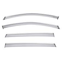 WellVisors Side Window Deflectors Infiniti QX30 2017+ With Chrome Trim