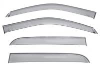 WellVisors Side Window Deflectors Ram 1500 2500 3500 Pickup Crew Mega Cab 09-18 Premium Series