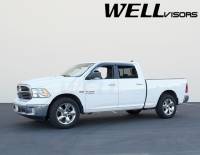 WellVisors - WellVisors Side Window Deflectors Ram 1500 2500 3500 Pickup Crew Mega Cab 09-18 Premium Series - Image 2