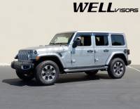 WellVisors - WellVisors Side Window Deflectors Jeep Wrangler JLU 4-Door 2018+ / 2020+ Gladiator Premium Series - Image 3