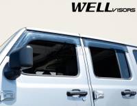 WellVisors - WellVisors Side Window Deflectors Jeep Wrangler JLU 4-Door 2018+ / 2020+ Gladiator Premium Series - Image 7