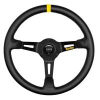 Momo MOD08 Steering Wheel 350 mm -  Black Leather/Black Spokes/1 Stripe