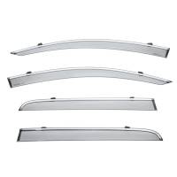 WellVisors Side Window Deflectors GMC Acadia 2017+ with Chrome Trim