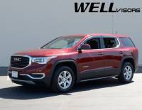 WellVisors - WellVisors Side Window Deflectors GMC Acadia 2017+ with Chrome Trim - Image 4