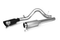 Gibson Performance Exhaust - Gibson 07-19 Toyota Tundra SR5 5.7L 4in Patriot Skull Series Cat-Back Single Exhaust - Stainless - Image 1