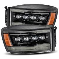 AlphaRex - AlphaRex 06-08 Ram 1500HD NOVA LED Proj Headlights Plnk Style Alpha Blk w/Seq Signal/DRL/Amber LED - Image 2