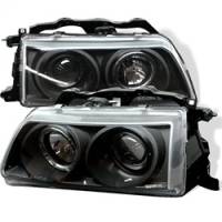 Spyder Honda Civic 90-91/CRX 90-91 Projector Headlights LED Halo Black PRO-YD-HC90-HL-BK