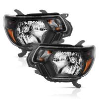 ANZO Headlights, Tail Lights and More  - ANZO 2012-2015 Toyota Tacoma Crystal Headlights Black - Image 3