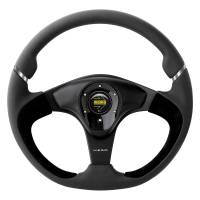 Momo - Momo Nero Steering Wheel 350 mm - Black Leather/Suede/Black Spokes - Image 2