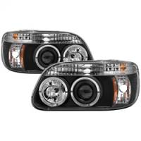 Spyder Auto - Spyder Ford Explorer 95-01 1PC Projector Headlights LED Halo Blk PRO-YD-FEXP95-HL-1PC-BK - Image 2