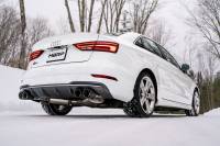 MBRP Exhaust - MBRP 15-18 Audi S3 SS 3in Quad Split Rear Exit w/ Carbon Fiber Tips - T304 - Image 3