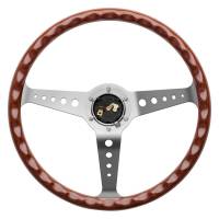 Momo - Momo California Wood Steering Wheel 360 mm - Mahogany Wood/Pol Spokes - Image 3