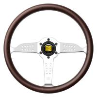 Momo Super Grand Prix Steering Wheel 350 mm - Mahogany Wood/Pol Spokes