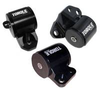 Torque Solution - Torque Solution 3pc Billet Engine Mount Kit (2bolt): 92-95 Honda Civic/94-01 Integra/93-97 Del Sol - Image 1