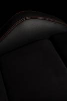 BRAUM RACING SEATS & MORE - BRAUM Racing Falcon-S Composite FRP Reclining Seats - Black W/ Red Stitching - Pair - Image 7