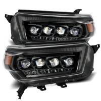 AlphaRex - AlphaRex 10-13 Toyota 4Runner NOVA LED Proj Headlights Plank Style Alpha Black w/Seq Signal/DRL - Image 1