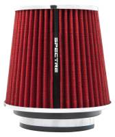 Spectre Adjustable Conical Air Filter 5-1/2in. Tall (Fits 3in. / 3-1/2in. / 4in. Tubes) - Red - Image 2