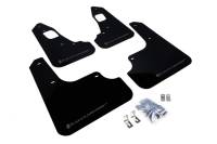 Rally Armor 2008+ Mitsubishi EVO X UR Black Mud Flap w/ Grey Logo