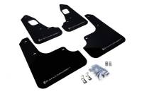 Rally Armor - Rally Armor 2008+ Mitsubishi EVO X UR Black Mud Flap w/ Silver Logo - Image 2