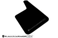 Rally Armor - Rally Armor Larger Universal fitment (No Hardware) UR Plus Black Mud Flap w/ Grey Logo - Image 1