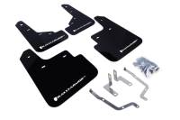 Rally Armor - Rally Armor 2014+ Mazda3/Mazdaspeed3 UR Black Mud Flap w/ White Logo - Image 2